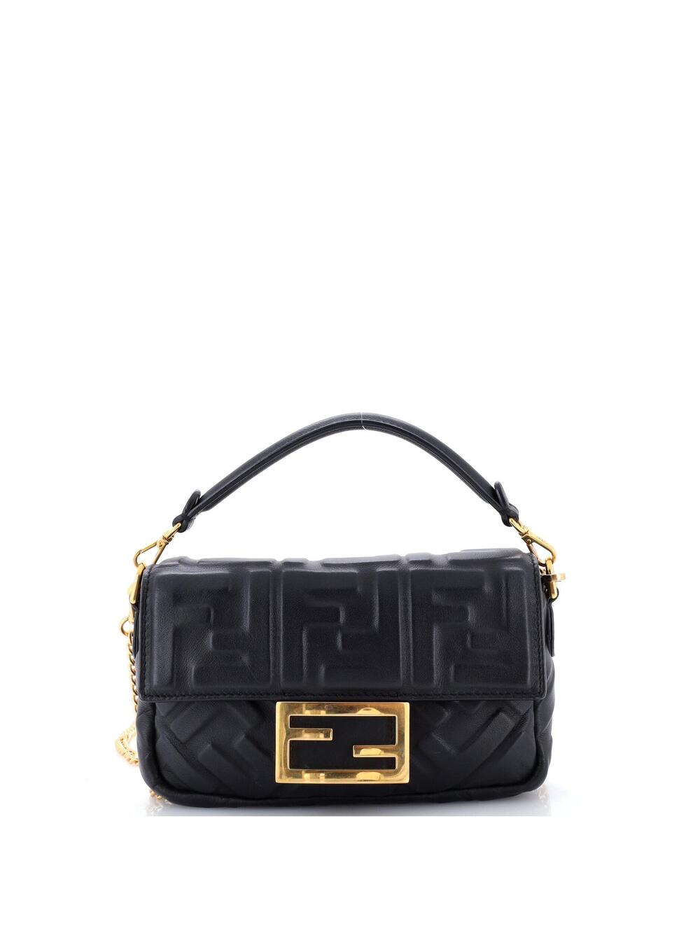 Fendi Baguette Nm Bag Zucca Embossed #304370F22B